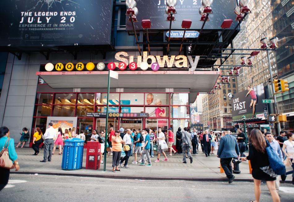 times square subway new york