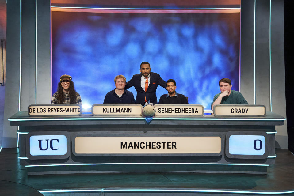 Amol Rajan has won plaudits for his first series as the question master on stalwart quiz show University Challenge. (BBC/Lifted Entertainment)