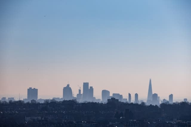 A general view of London skyline during day seven of the Dafabet Masters at Alexandra Palace, London. PRESS ASSOCIATION Photo. Picture date: Saturday January 21, 2017. See PA story SNOOKER Masters. Photo credit should read: Steven Paston/PA Wire