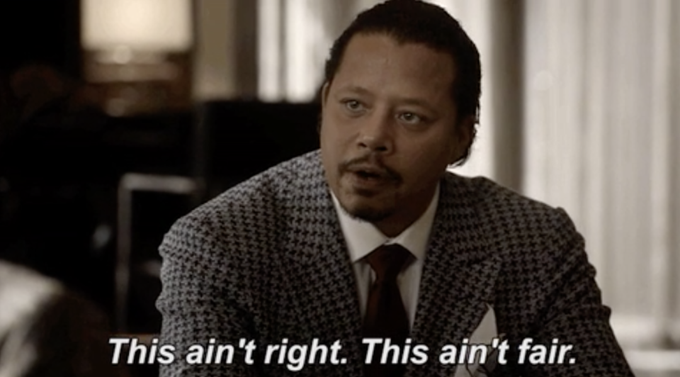 Terrence Howard saying &quot;this ain't right, this ain't fair&quot;