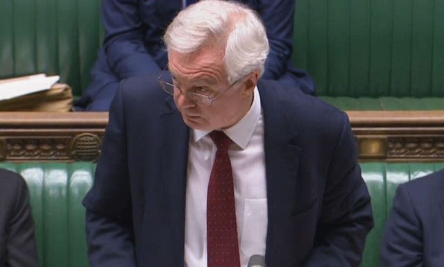 Conservative former minister Sir David Davis 