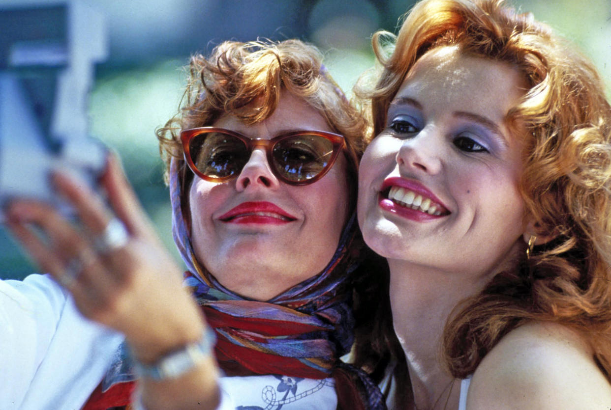 Geena Davis as Thelma and Susan Sarandon in 