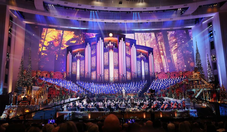 The Tabernacle Choir at Temple Square and Orchestra at Temple Square perform during their annual Christmas Concerts at the Conference Center in Salt Lake City on Thursday, Dec. 14, 2023. | Jeffrey D. Allred, Deseret News