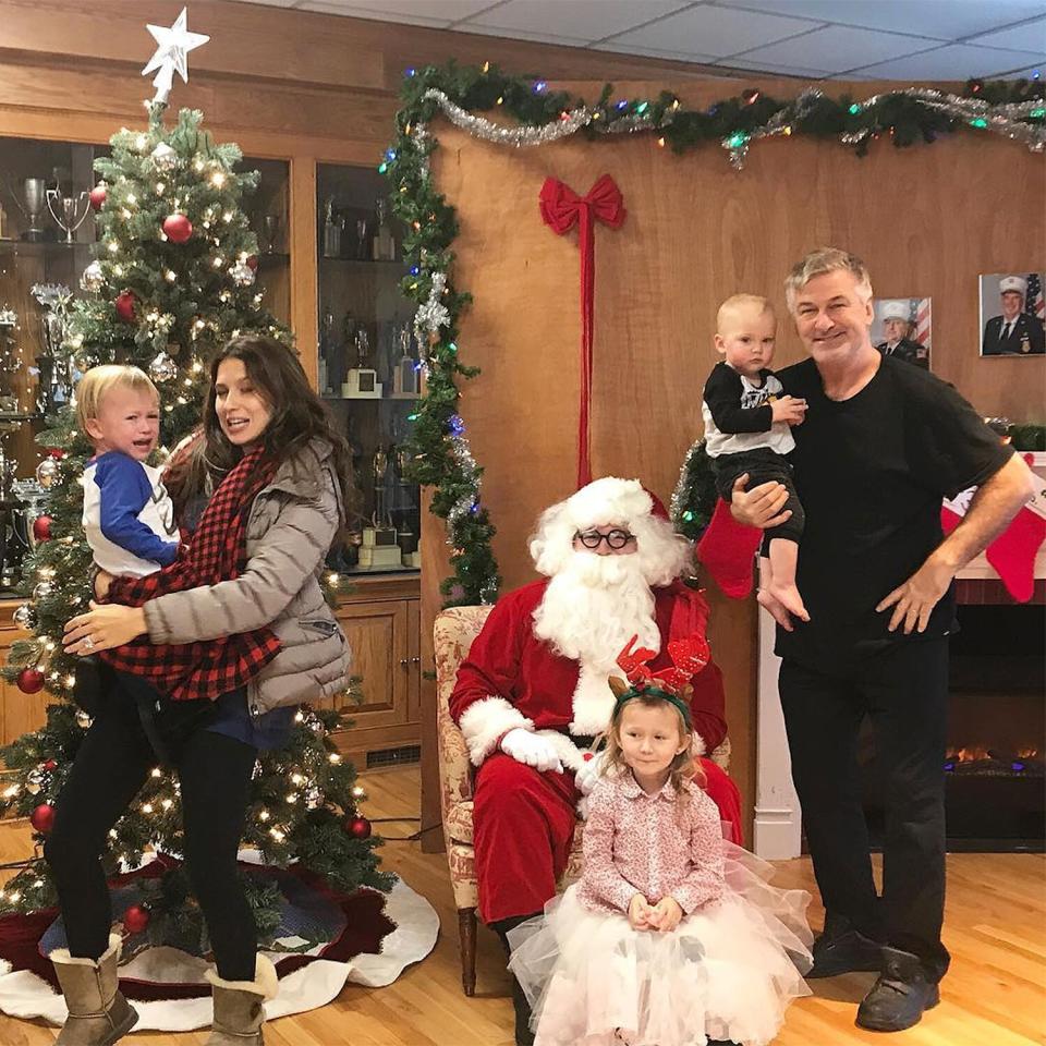 HILARIA BALDWIN SHARING A LESS-THAN-PERFECT FAMILY PHOTO