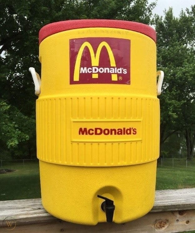 A McDonald's cooler