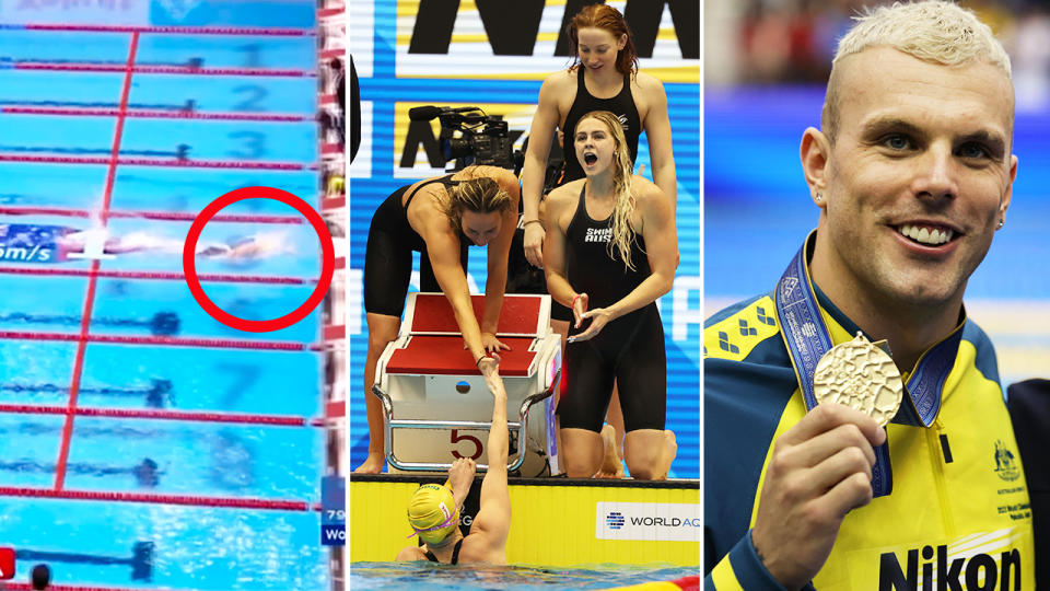 Australia's athletes at the swimming world championships.