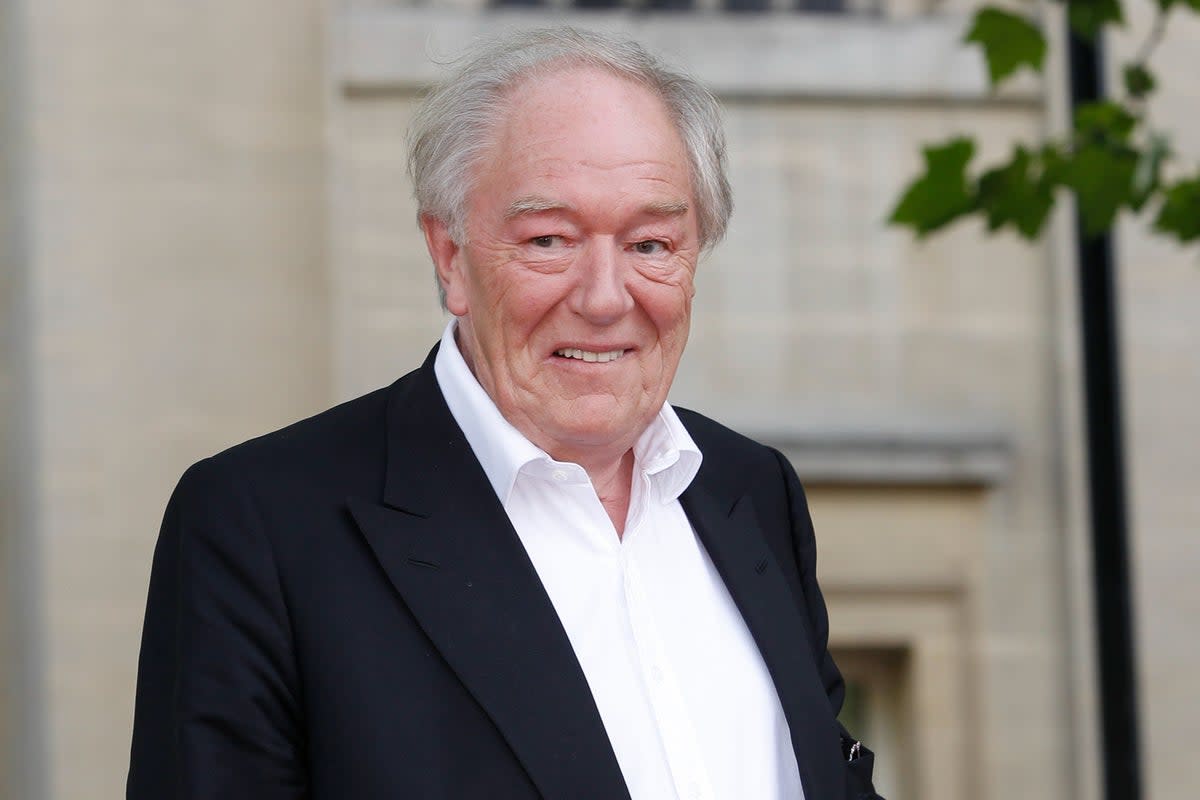 Sir Michael Gambon at the world premiere of Harry Potter and The Deathly Hallows: Part 2 in 2011 (AP)