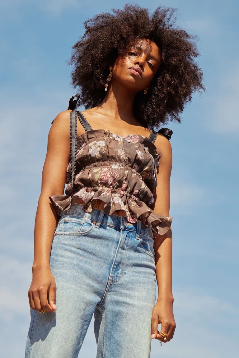 Lyocell-blend Top. Image via H&M.