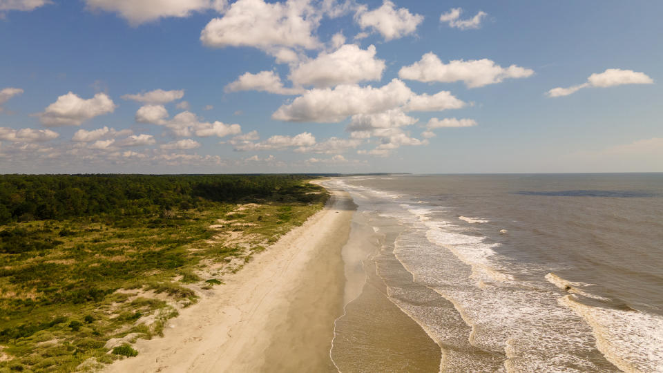 Aerial photo of Sapelo Island from Nanny Goat Beach<span class="copyright">Lynsey Weatherspoon for TIME</span>