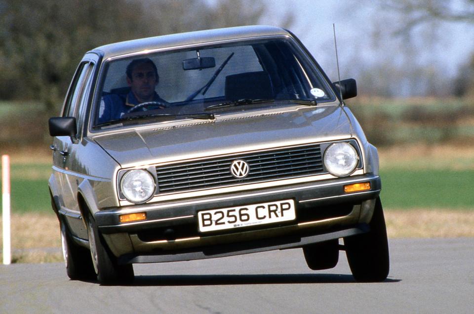 <p><span><span>Giugiaro’s design was sympathetically updated by Volkswagen’s in-house design team for the longer and wider Mk2 Golf, which arrived in 1983. It was quite a bit bigger and heavier to <strong>make more room for the Polo below</strong> it, but we reckon it lost little of the first car’s charm.</span></span></p><p><span><span>It still combined style, refinement and practicality like nothing else in its class, winning What Car? and Motor Trend’s Car of the Year awards and finishing best in class in the European Car of the Year competition.</span></span></p><p><span><span>While the Mk1 had been marketed as the <strong>Rabbit</strong> in the States, for the second generation it was standardised to become the Golf globally. It went on to sell 6.3 million units (about as many as the Mk1) before the arrival of the all-new Mk3 at the end of 1991.</span></span></p>