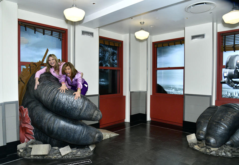 Hoda Kotb And Jenna Bush Hager Light The Empire State Building To Celebrate 5 Years Of The Today Show (Eugene Gologursky / Getty Images for Empire State Realty Trust)