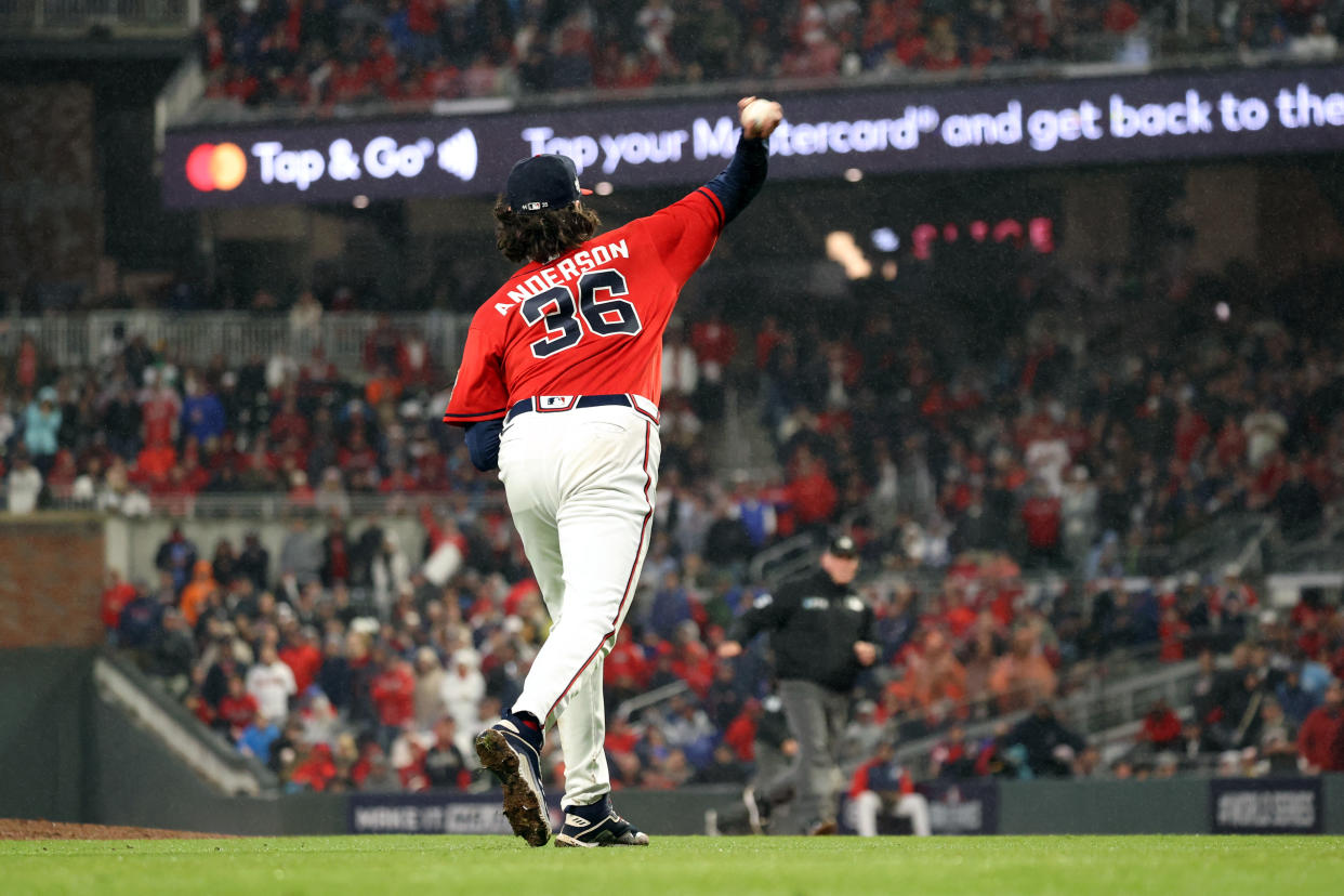 Ian Anderson threw a five-inning gem Friday night. (Mary DeCicco/MLB Photos via Getty Images)