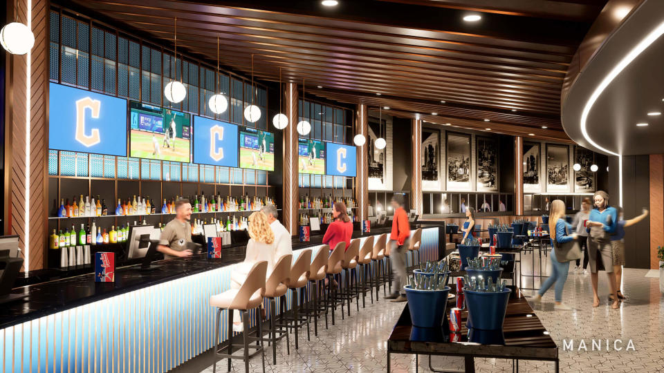 Rendering of Progressive Field Dugout Club