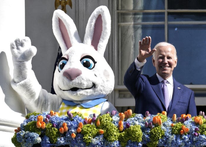 Joe Biden celebrando la Pascua en la Casa Blanca