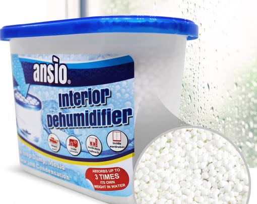 Stick these moisture absorbers around your house, from your kitchen to your bathroom or bedroom