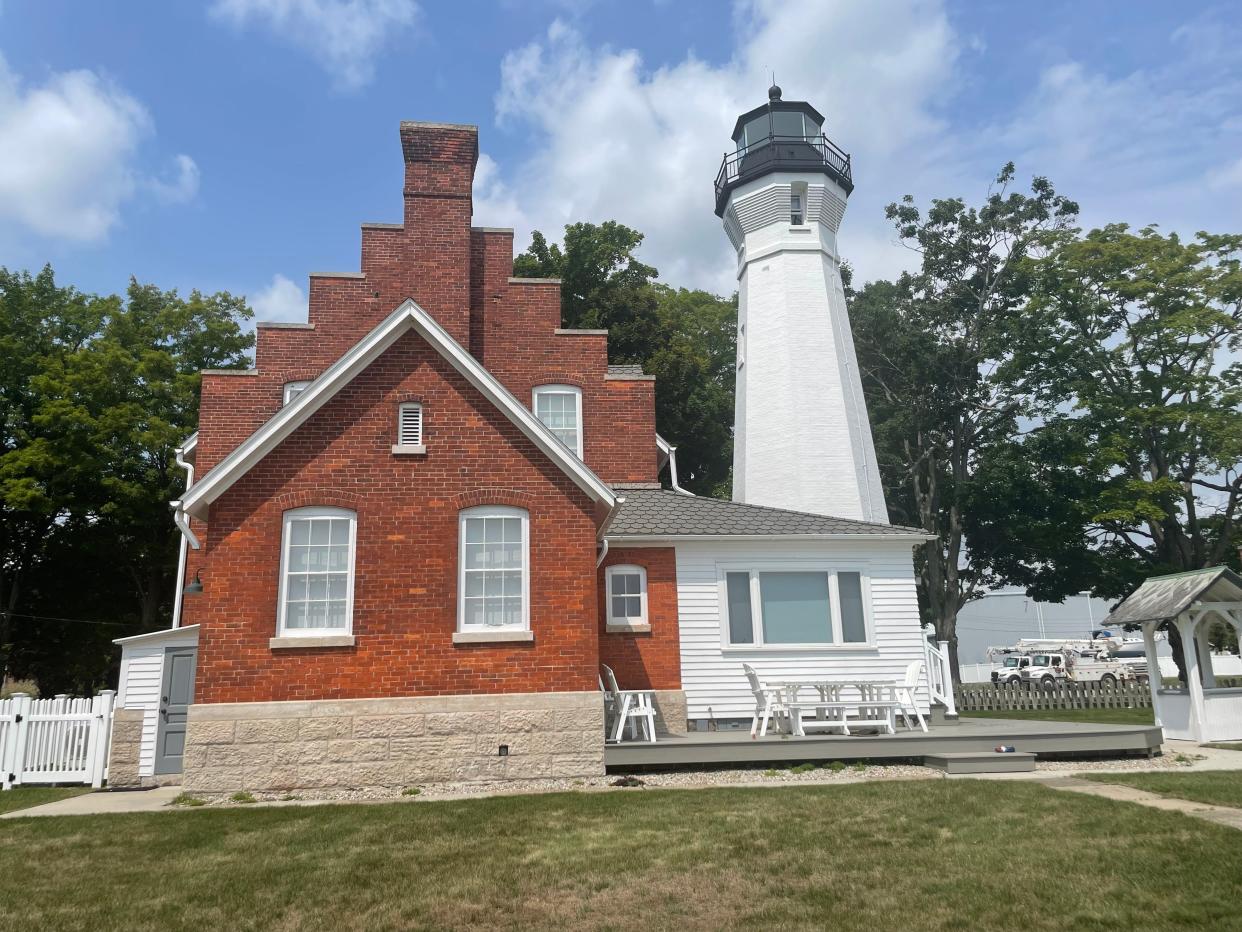 The Port Sanilac Lighthouse on July 14, 2023. Tours are available every Friday until September.