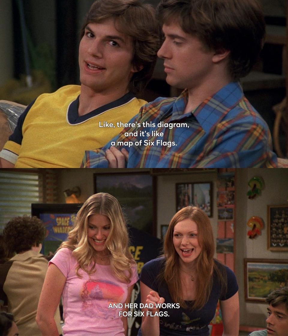 Characters mentioning Six Flags on "That '70s Show."