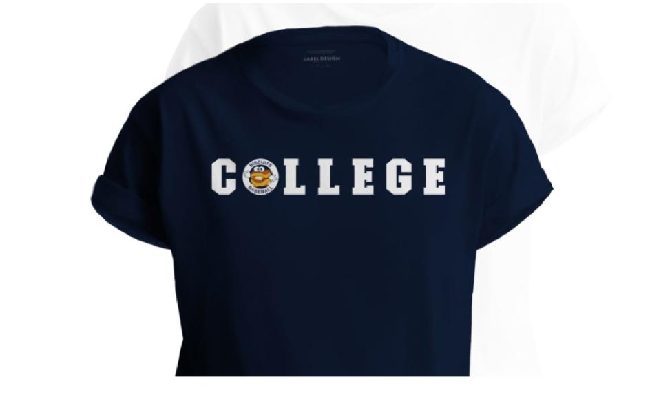 The Montgomery Biscuits are giving away college t-shirts Thursday.