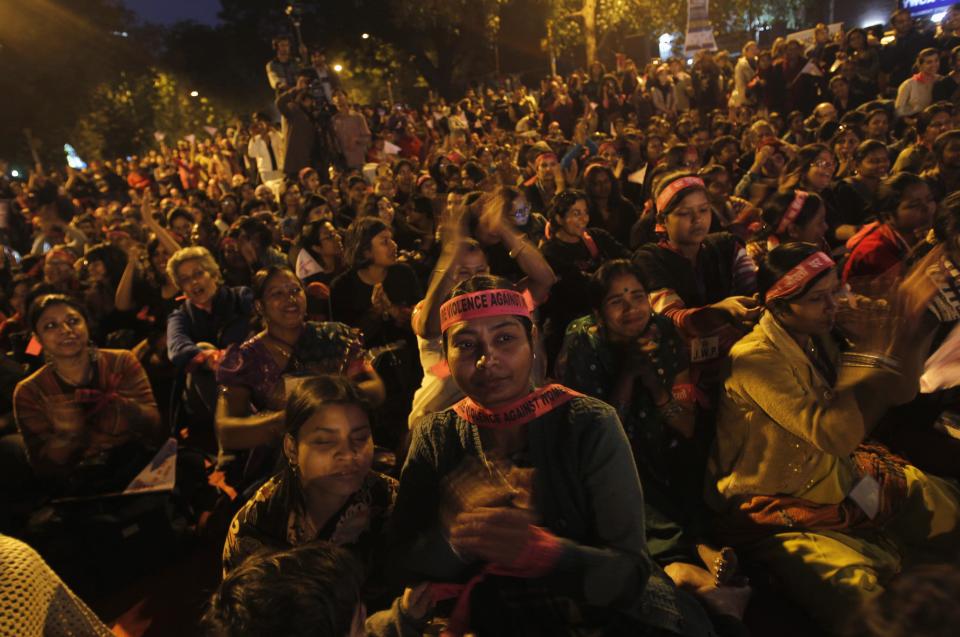 �People participate in a rally in New Delhi. The city was rocked when a woman suffered a brutal gang-rape on a bus in December 2012, throwing the conversation of women's rights at the forefront of the political agenda (Reuters)