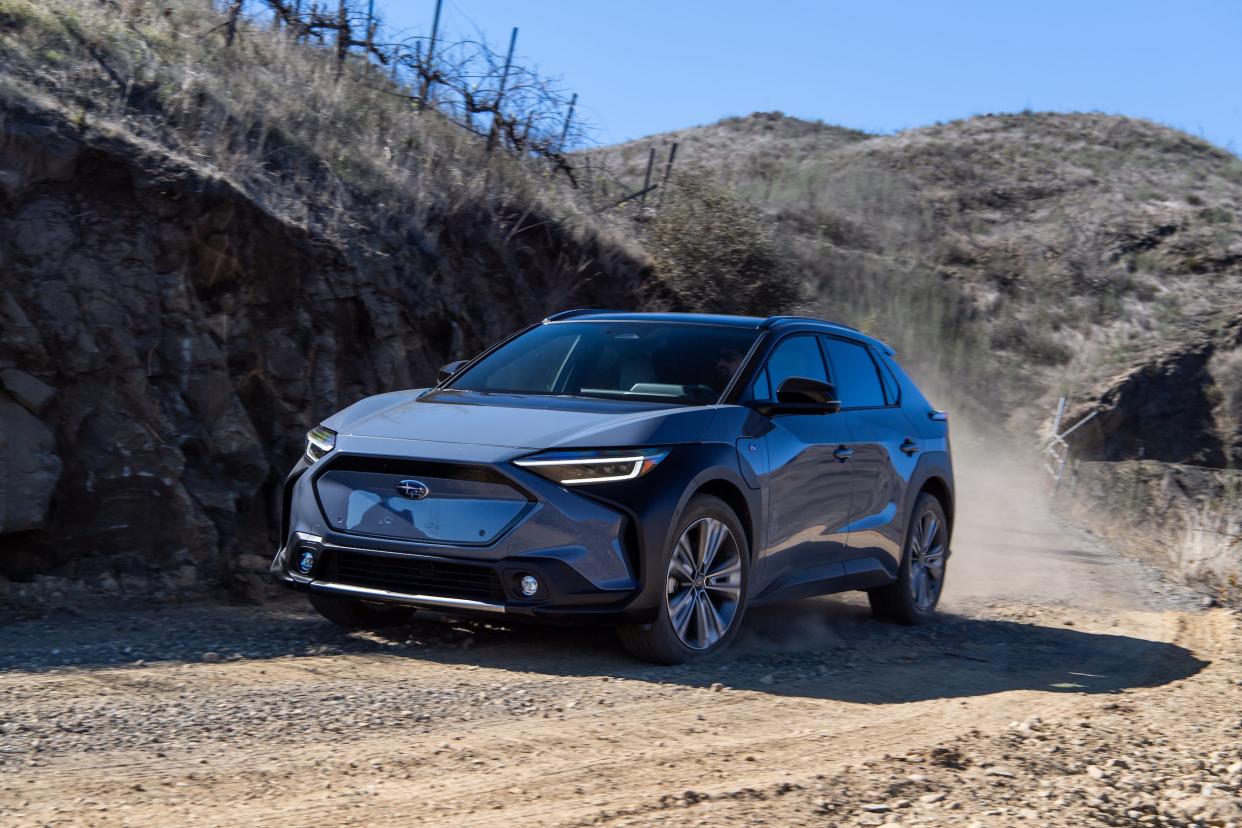 The 2023 Subaru Solterra electric SUV.