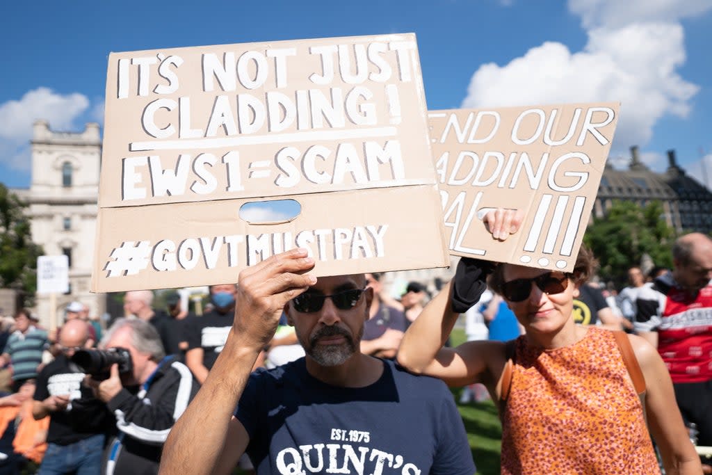 Michael Gove has said he will ask developers to take responsibility for non-cladding safety defects as well as cladding problems, according to one leaseholder (Stefan Rousseau/PA) (PA Wire)