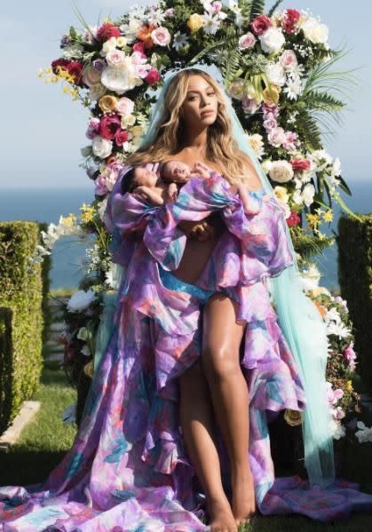 Beyonce shares first pic of twins. Source: Instagram