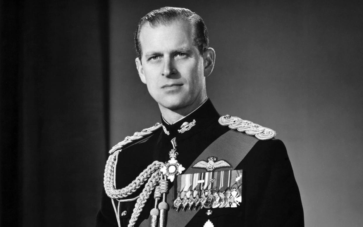 Prince Philip, Duke of Edinburgh poses for a portrait, Buckingham Palace, London, December 1958.