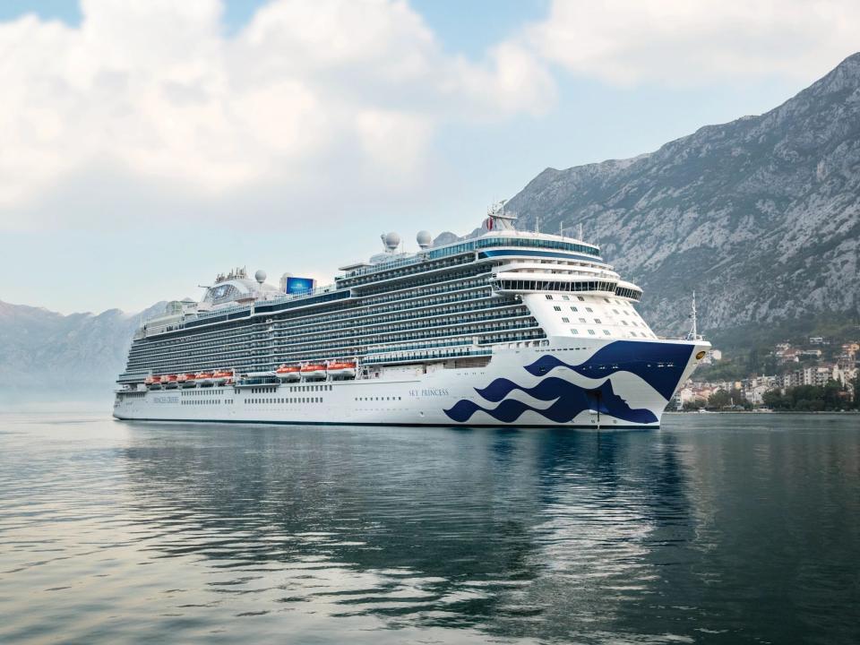 The Princess Sky cruise ship in Montenegro.