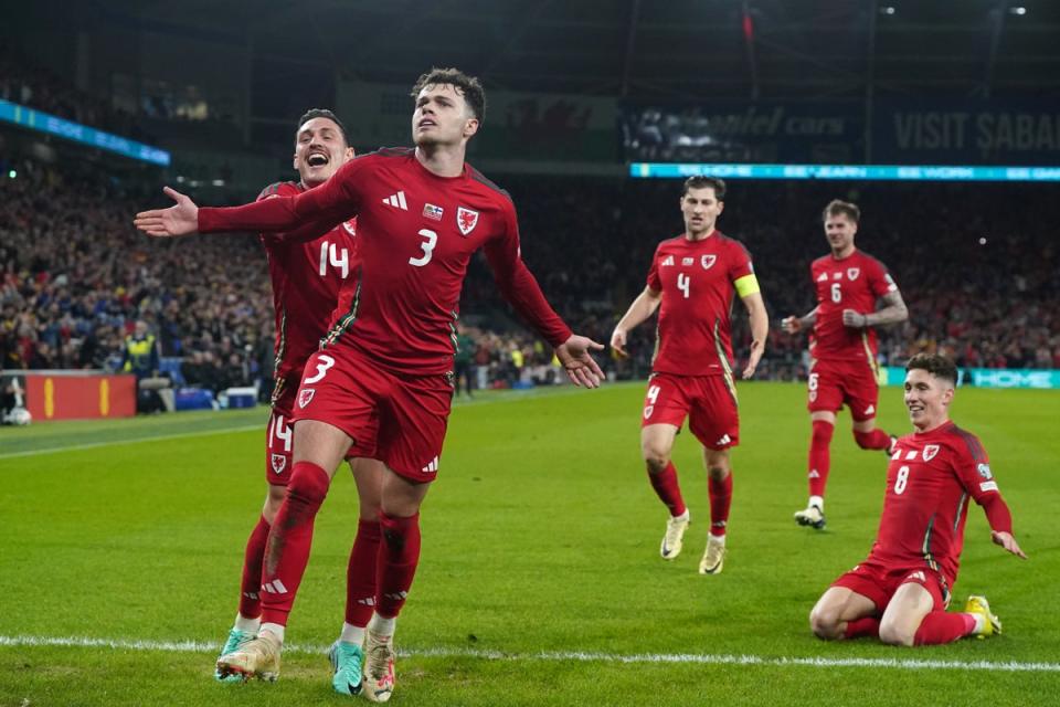 Neco Williams scored for Wales as they beat Finland 4-1 in the play-off semi-final (PA Wire)