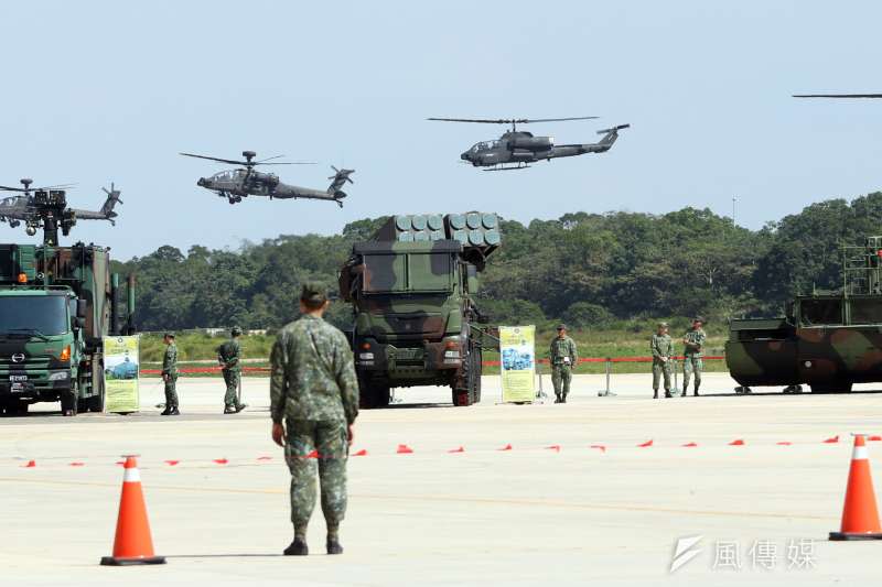 20171026-陸軍航空601旅上午舉行營區開放預演活動，邀請媒體採訪。（蘇仲泓攝）