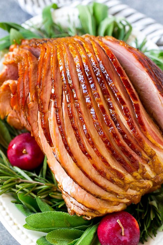 Crock Pot Ham with Brown Sugar Glaze