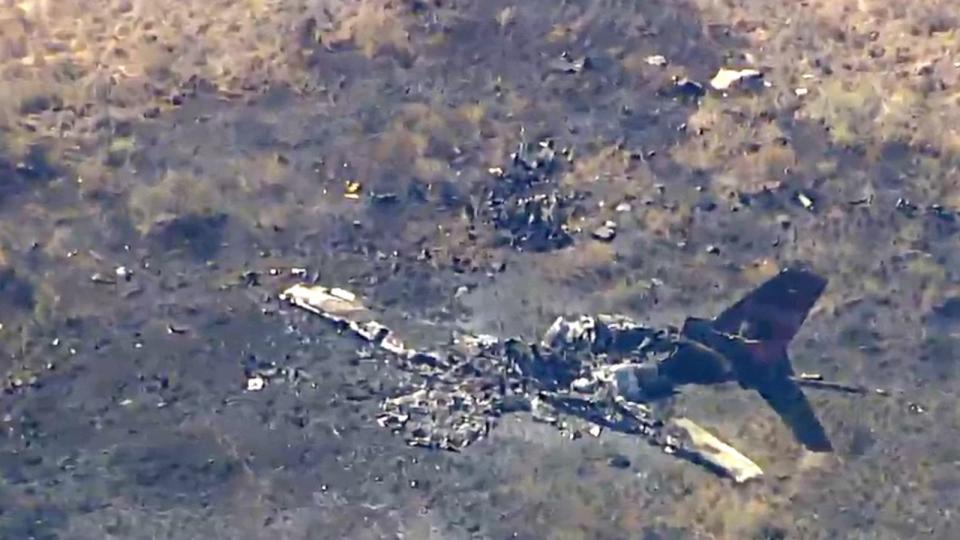 PHOTO: The scene of a deadly plane crash in French Valley, California, July 8, 2023. (KABC)