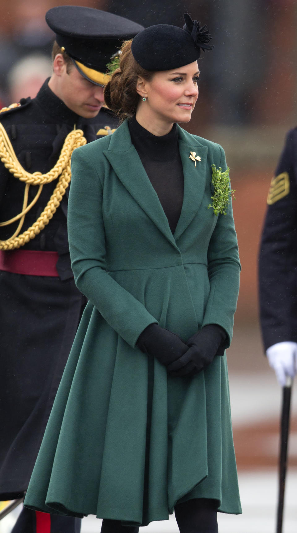 March 17, 2013: Kate Middleton at Mons Barracks St. Patrick’s Day Parade