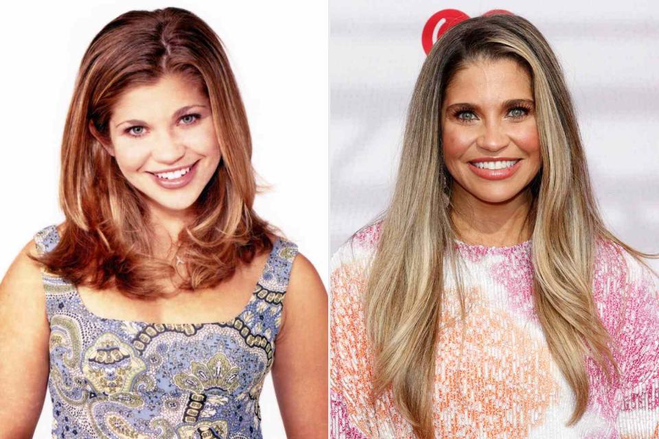 <p>Everett, MICHAEL TRAN/AFP via Getty</p> Danielle Fishel (left) on 