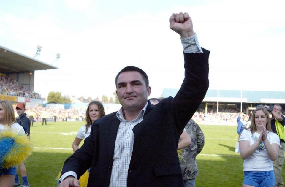 Warrington Guardian: Paul Cullen during the final game that inspired the mural