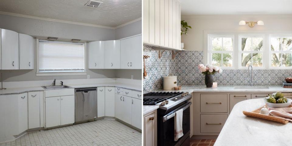 kitchen before after