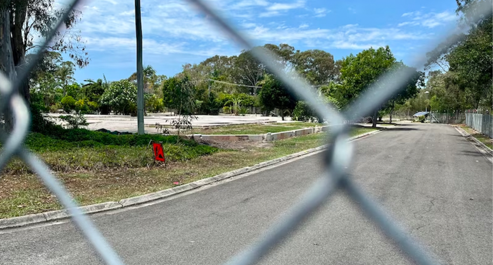 What remains of the homes already demolished for the Mooloolah River Interchange.