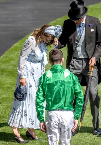 <p>BACKGRID</p> Carole Middleton and Prince William at Royal Ascot on June 19, 2024