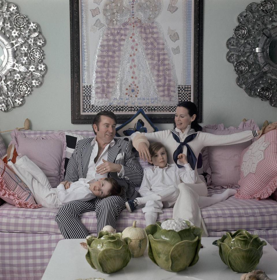 Gloria Vanderbilt and Family in New York City