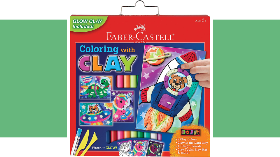 Art gifts for kids: A clay coloring kit
