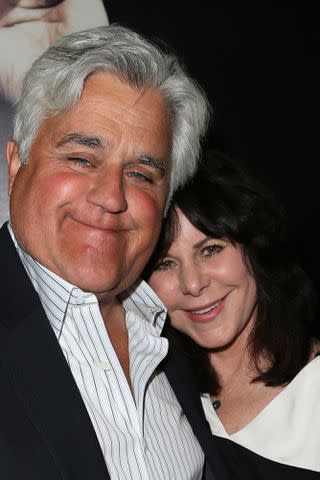 <p>David Livingston/Getty</p> Jay Leno and his wife Mavis Leno at a presentation of HBO's "Billy Crystal 700 Sundays" in Los Angeles on April 17, 2014