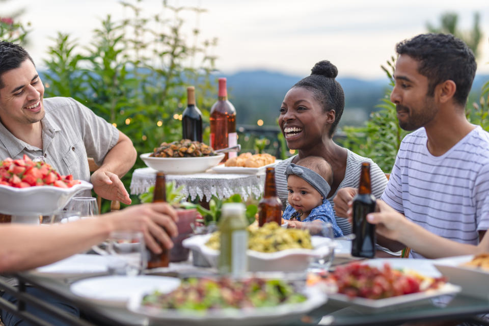 There are actually some positive and negative aspects of drinking when you kids are there. (Getty Images)