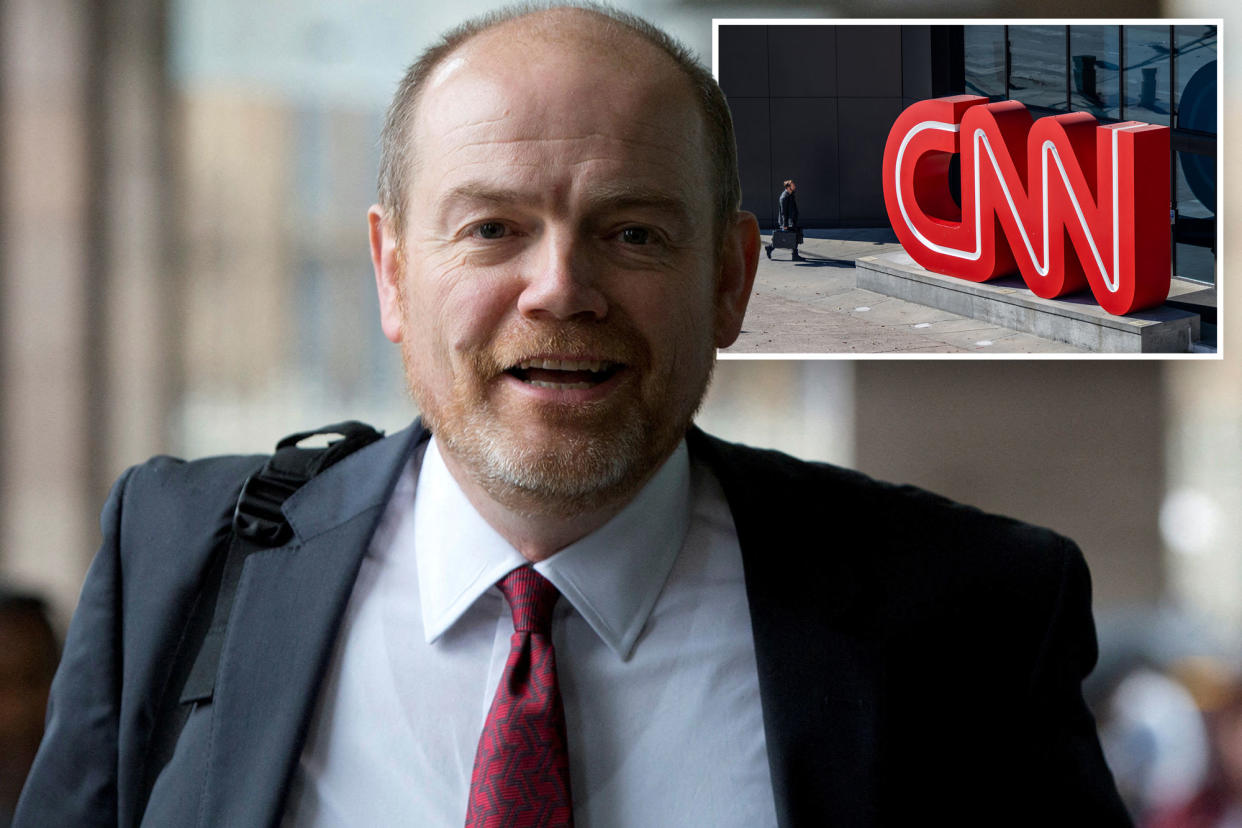 CNN's Mark Thompson and CNN logo