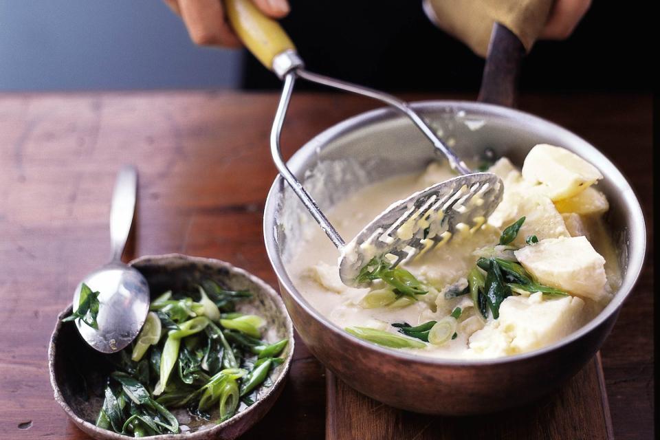 Wasabi and Green Onion Mashed Potatoes