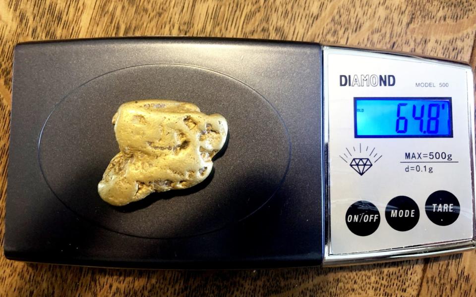 The gold nugget is believed to be the biggest  found in England