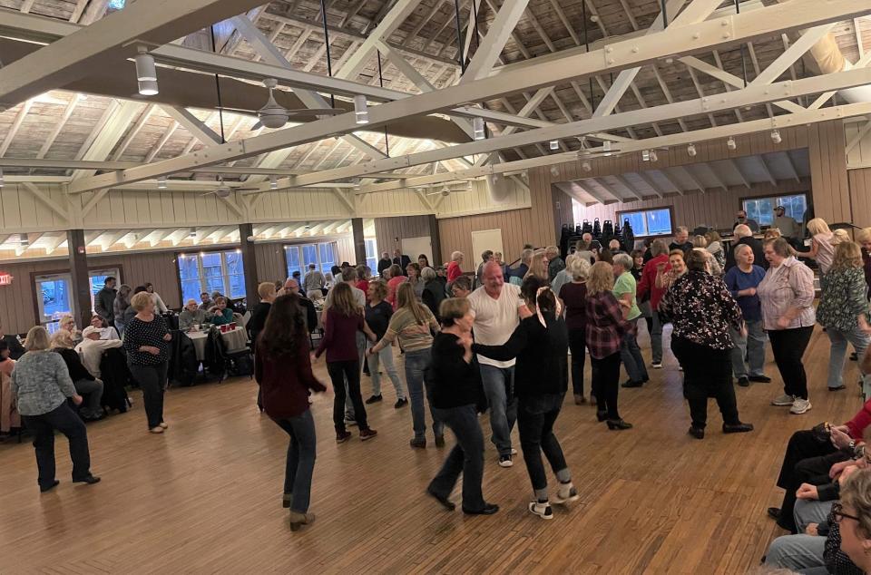 Guests enjoy the Windber Area Visioning Experience's first Oldies Record Hop for 2023 on Sunday at The Grand Ballroom at Windber Recreation Park.