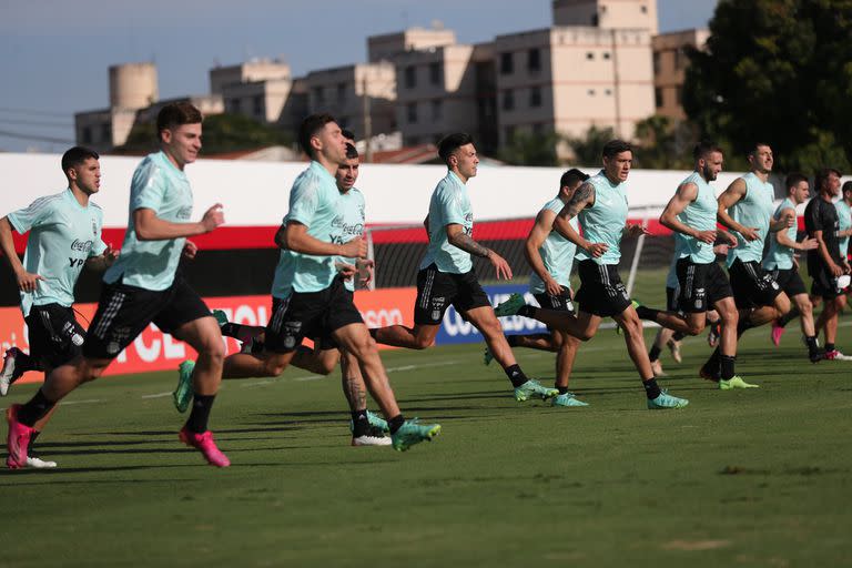 La selección Argentina y su puesta a punto en la previa del partido con Colombia, por las semifinales de la Copa América