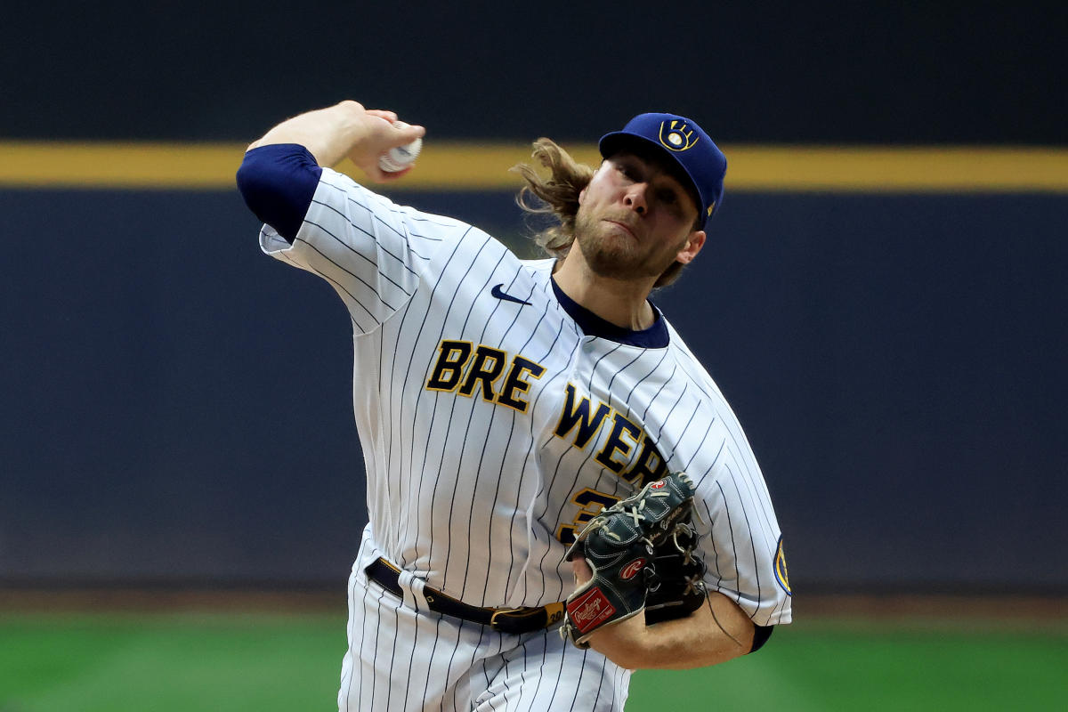 Corbin Burnes ties mark, strikes out 10 straight