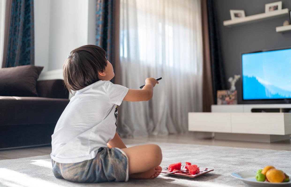 Child Watching Tv At Home. (Getty Images)