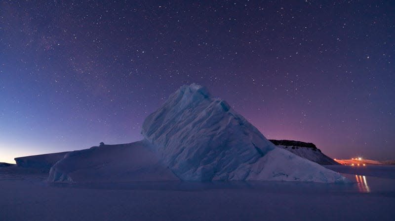 An iceberg in North Star Bay, Greenland.